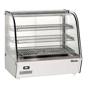 Bartscher Vitrine Chauffante Inox | 3 Grills | Portes Coulissantes | Éclariage LED | 690x600x670(h)mm