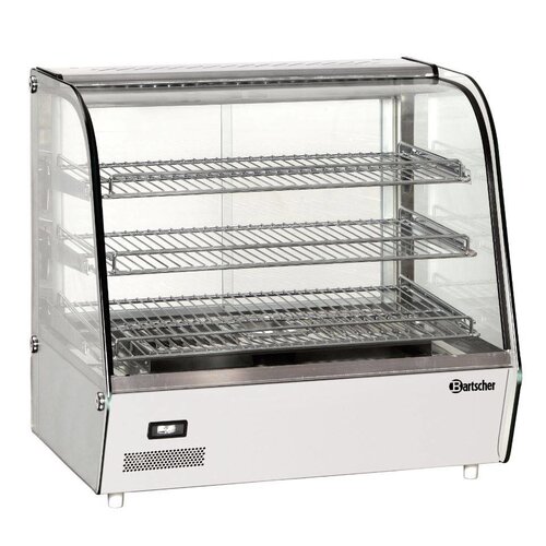 Bartscher Vitrine Chauffante Inox | 3 Grills | Portes Coulissantes | Éclariage LED | 690x600x670(h)mm