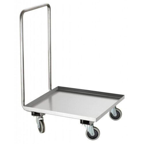 Bartscher Chariot à Transport Inox - Pour Casiers De Lavage - 515x640x925(h)mm