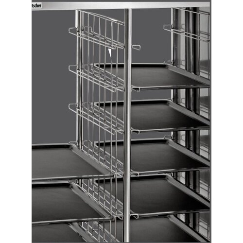 Bartscher Chariot Transport Plateau Inox - Pour 16x Bacs GN1/1 - 925x620x1700(h)mm