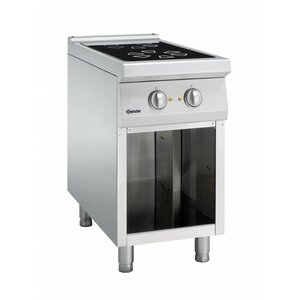 Bartscher Fourneau Vitrocéramique - Sur Armoire ouverte - 2 Zones Radiantes - 450x900x850-900(h)mm