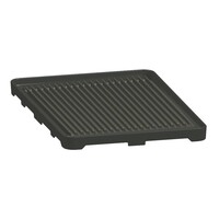 Plaque Grill En Fonte Rainurée - Pour 1 Feu Vif - 420x350x38(h)mm