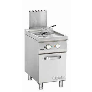 Bartscher Friteuse à Gaz Inox - 1 Panier - 18kW - 20 Litres - 450x900x850-900(h)mm