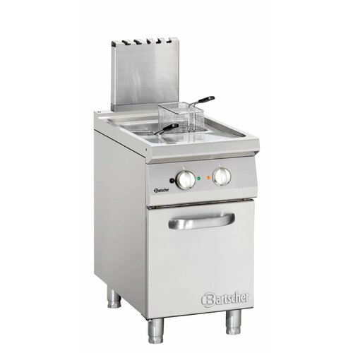 Bartscher Friteuse à Gaz Inox - 1 Panier - 18kW - 20 Litres - 450x900x850-900(h)mm