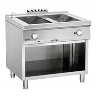 Bain Marie Gaz Inox - Sur Armoire Ouverte - Série 900 - 900x900x850-900(h)mm