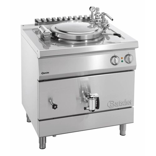 Bartscher Marmite Électrique Inox | 12kW | Chauffage Indirecte | 55 Litres