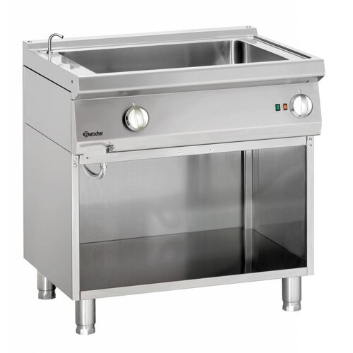 Bartscher Bain Marie 700 Inox | Sur Armoire Ouverte | Robinet De Remplissage | L800 - 850-900(h)mm