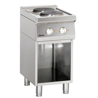 Fourneau Électrique Inox - Sur Armoire Ouverte - 2 Plaques De Ø220mm - 400x700x850-900(h)mm