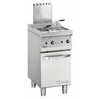 Friteuse à Gaz Inox + 2 Paniers - Série 700 - 15 Litres - 11,5kW - 400x700x850-900(h)mm