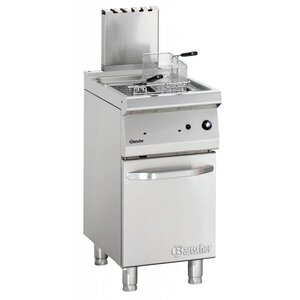 Bartscher Friteuse à Gaz Inox + 2 Paniers - Série 700 - 15 Litres - 15kW - 400x700x850-900(h)mm