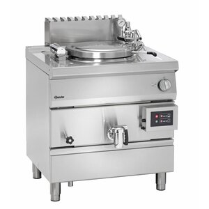 Bartscher Marmite à Gaz Inox | 15,5kW | Chauffage Indirecte | 55 Litres