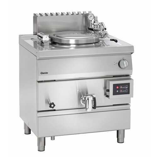 Bartscher Marmite à Gaz Inox | 15,5kW | Chauffage Indirecte | 55 Litres
