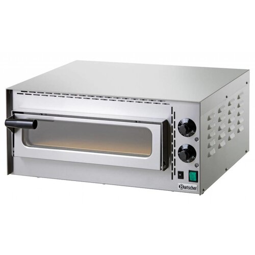 Bartscher Four à Pizza Inox Mini Plus | 230V | 1 Pizza Ø350mm | 575x525x270(h)mm