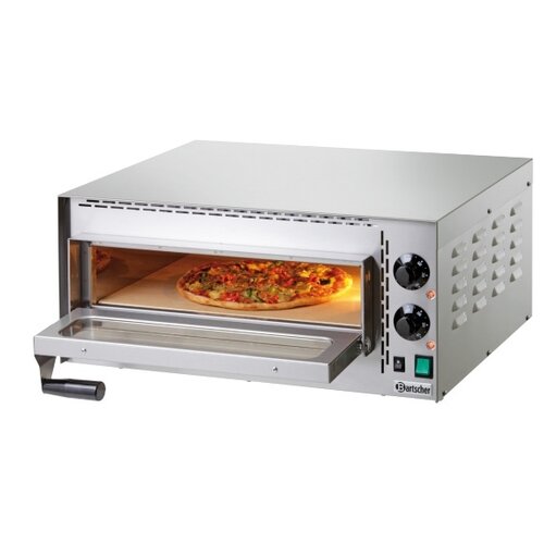 Bartscher Four à Pizza Inox Mini Plus | 230V | 1 Pizza Ø350mm | 575x525x270(h)mm