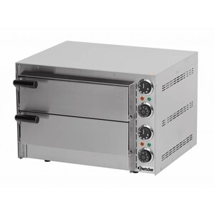 Bartscher Four à Pizza Mini DOUBLE | 230V | 1 Pizza Ø350mm | 545x500x390(h)mm