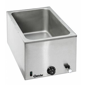 Bartscher Bain Marie GN 1/1 Inox | 200(p)mm | 1200W | Robinet De Vidange | 355X550X295(h)mm Bartscher Bain Marie GN 1/1 Inox | 200(p)mm | 1200W | Robinet De Vidange | 355X550X295(h)mm