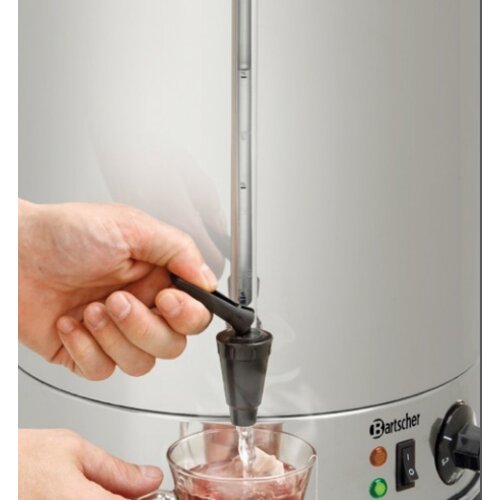 Bartscher Distributeur D'Eau Chaude Inox | 28 Litres | Ø300-640(h)mm