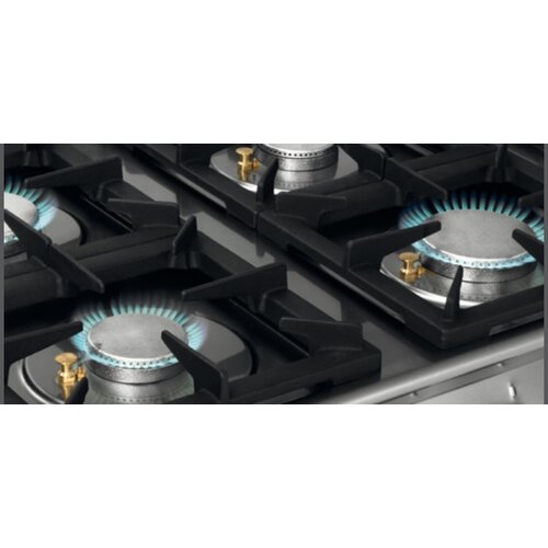 Bartscher Fourneau à Gaz 6 Feux | Four Électrique GN 2/1 | 400V | 1200x700x910-955(h)mm