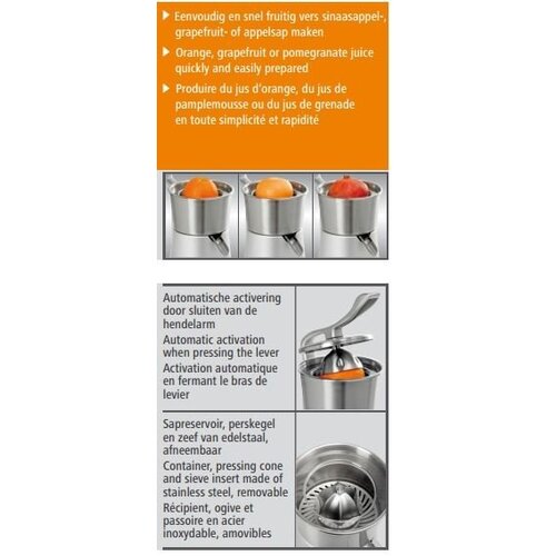 Bartscher Presse-Agrume Électrique - Aluminium - 230W - 220x330x375(h)mm