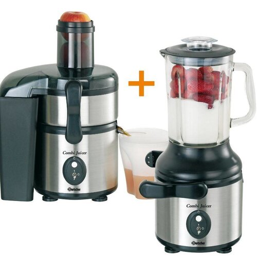 Bartscher Centrifugeuse à Jus & Mixeur - 1,8 Litres - 800W - 290x240x450(h)mm