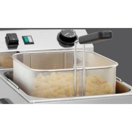 Bartscher Cuiseur Pâtes Inox + 1 Panier - Cuve 7 Litres - 3,4kW - 210x235x100(h)mm