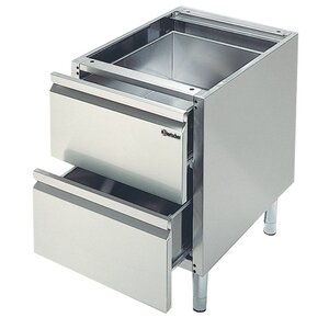 Bartscher Soubassement Inox | 2 Tiroirs | 400x550x580(h)mm Bartscher Soubassement Inox | 2 Tiroirs | 400x550x580(h)mm