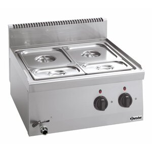 Bartscher Bain Marie Inox | GN1/1 + 2x GN1/4 | 150(p)mm | 2800W | Sans Bacs GN Bartscher Bain Marie Inox | GN1/1 + 2x GN1/4 | 150(p)mm | 2800W | Sans Bacs GN