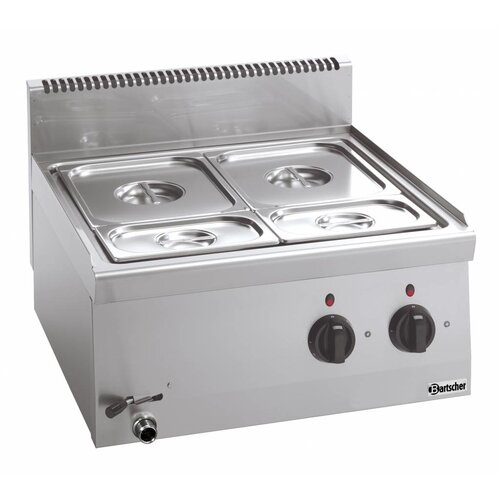 Bartscher Bain Marie Inox | GN1/1 + 2x GN1/4 | 150(p)mm | 2800W | Sans Bacs GN Bartscher Bain Marie Inox | GN1/1 + 2x GN1/4 | 150(p)mm | 2800W | Sans Bacs GN