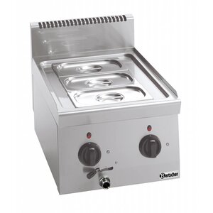 Bartscher Bain Marie Inox | 3x GN1/4 | 1400W | Sans Bacs GN Bartscher Bain Marie Inox | 3x GN1/4 | 1400W | Sans Bacs GN
