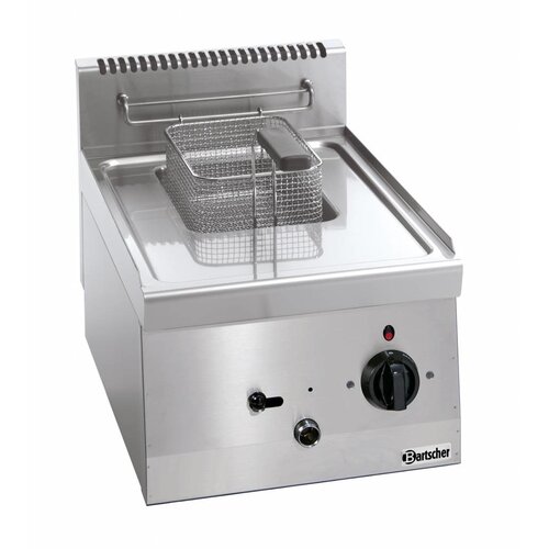 Bartscher Friteuse Électrique Inox | 6 Litres | 3,3kW/230V | Panier Inclus | 400x600x290(h)mm