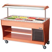 Chariot Buffet Froid - 4x GN1/1 P150 - SANS Bacs - 507W - 1490x880x1370(h)mm