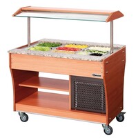 Chariot Buffet Froid - 3x GN1/1 P150 - SANS Bacs - 236W - 1200x880x1370(h)mm