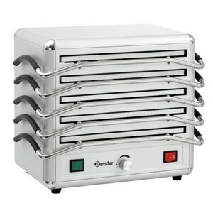 Bartscher Réchaud à 5 Plaques Chauffantes - Aluminium - 850W - 380x250x320(h)mm