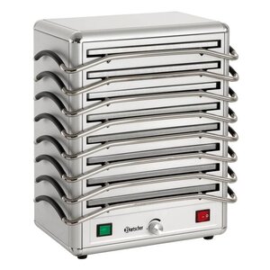 Bartscher Réchaud à 8 Plaques Chauffantes - Aluminium - 1250W - 380x250x447(h)mm