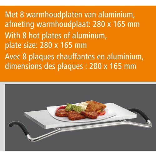 Bartscher Réchaud à 8 Plaques Chauffantes - Aluminium - 1250W - 380x250x447(h)mm Bartscher Réchaud à 8 Plaques Chauffantes - Aluminium - 1250W - 380x250x447(h)mm