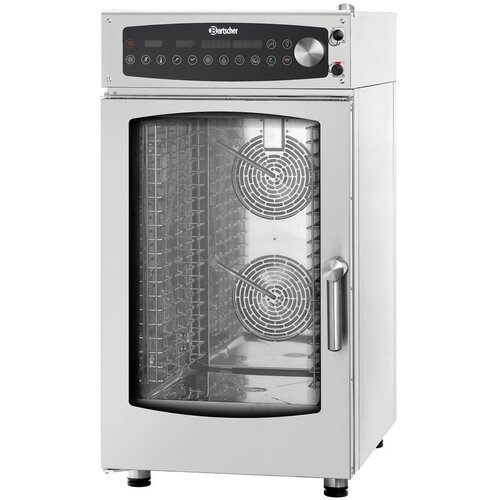 Bartscher Four Mixte à Vapeur Compact | 10x GN1/1 | Touches Tactiles | Capacité 80-150 Couverts
