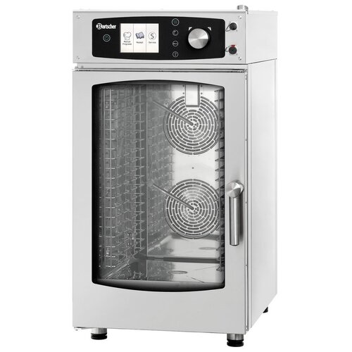 Bartscher Four Mixte à Vapeur Compact | 10x GN1/1 | Modèle Digital | Capacité 80-150 Couverts