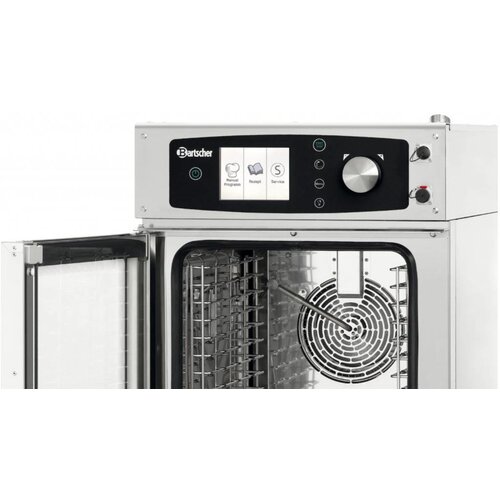 Bartscher Four Mixte à Vapeur Compact | 10x GN1/1 | Modèle Digital | Capacité 80-150 Couverts