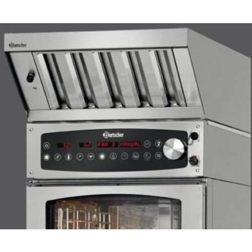 Bartscher Hotte D'Extraction Inox - Pour Four Vapeur  - 520x940x230(h)mm