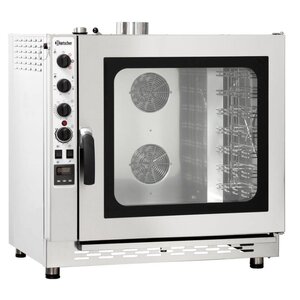 Bartscher Four Mixte à Vapeur INOX | Modèle Gaz | 7x GN1/1 | Capacité 50-90 Couverts
