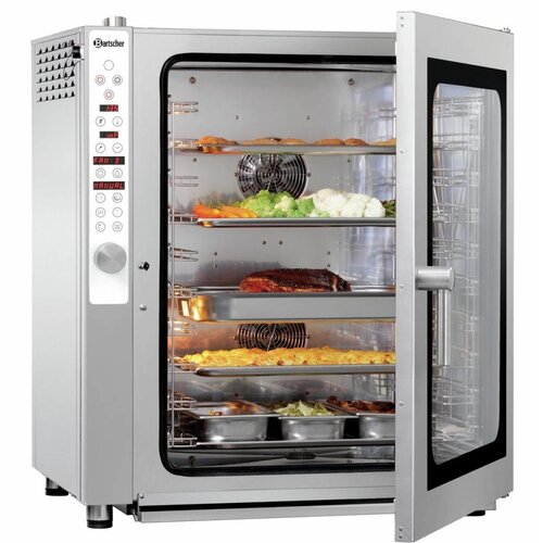 Bartscher Four Mixte à Vapeur DIGITAL | 10x GN1/1 | Capacité 80-150 Couverts Bartscher Four Mixte à Vapeur DIGITAL | 10x GN1/1 | Capacité 80-150 Couverts