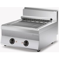 Grille Électrique - Fonte Rainurée - 2 Zones De Chauffe - 8,16kW - 800x650x295(h)mm