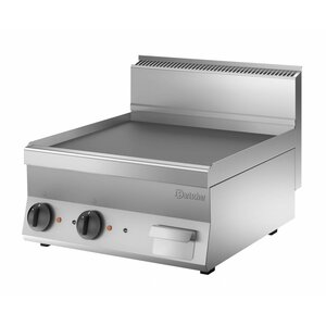 Bartscher Plaque à Griller Inox - 7,8kW - Plaque Lisse - 600x650x295(h)mm