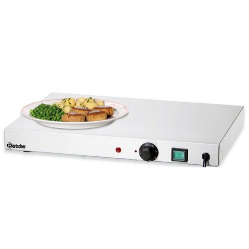 Bartscher Plaque Chauffante Inox - 250W - 500x375x64(h)mm