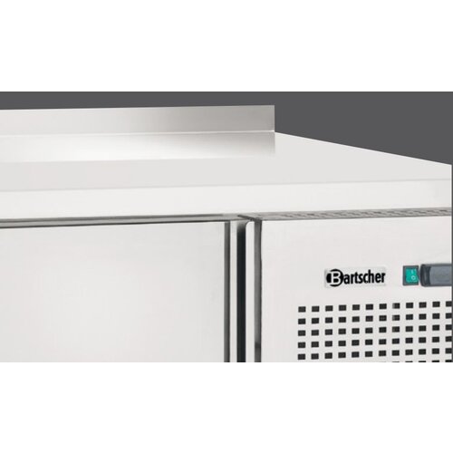 Bartscher Comptoir Réfrigérée + Dosseret 50mm - 2 Portes 2 Tiroirs GN1/1 - 1792x700x850(h)mm