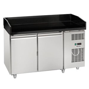 Bartscher Comptoir Réfrigéré Inox - 2 Portes - Froid Ventilé - 385W - 1400x700x950(h)mm