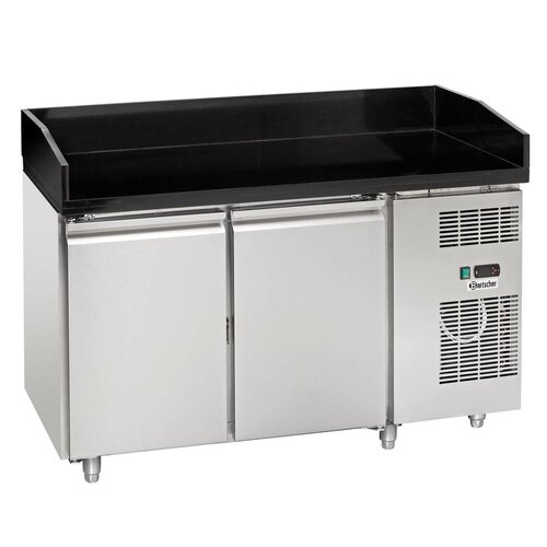 Bartscher Comptoir Réfrigéré Inox - 2 Portes - Froid Ventilé - 385W - 1400x700x950(h)mm Bartscher Comptoir Réfrigéré Inox - 2 Portes - Froid Ventilé - 385W - 1400x700x950(h)mm