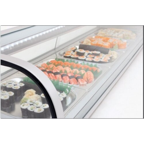 Bartscher Vitrine Froide Sushi - 5x GN1/2 - 180W - 1800x425x295(h)mm Bartscher Vitrine Froide Sushi - 5x GN1/2 - 180W - 1800x425x295(h)mm