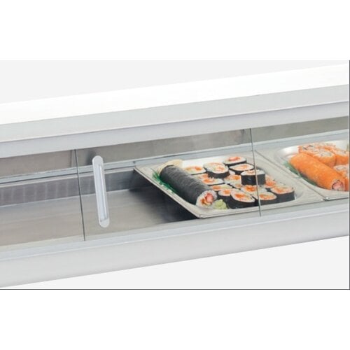 Bartscher Vitrine Froide Sushi - 5x GN1/2 - 180W - 1800x425x295(h)mm Bartscher Vitrine Froide Sushi - 5x GN1/2 - 180W - 1800x425x295(h)mm