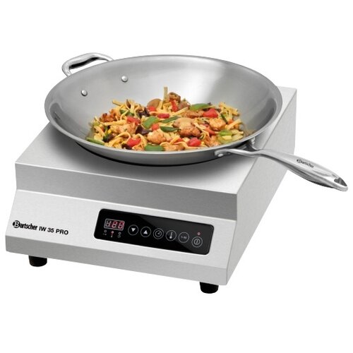 Bartscher Set Wok à Induction | Ø300mm + Sauteuse Wok | 5 Litres